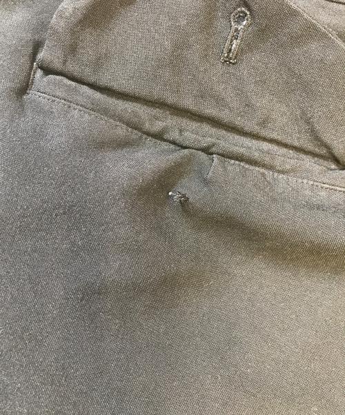 BLACK COMME des GARCONS（ブラックコムデギャルソン）BLACK COMME des GARCONS (ブラックコムデギャルソン) ポリ縮絨ジップデザインスラックス ブラック サイズ:Mの古着・服飾アイテム