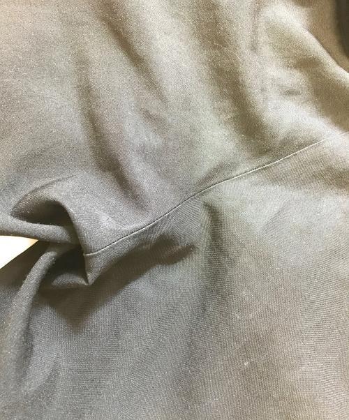 BLACK COMME des GARCONS（ブラックコムデギャルソン）BLACK COMME des GARCONS (ブラックコムデギャルソン) ポリ縮絨ジップデザインスラックス ブラック サイズ:Mの古着・服飾アイテム
