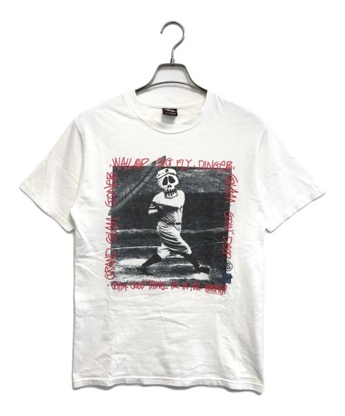 stussy（ステューシー）stussy (ステューシー) UNDEFEATED (アンディフィーテッド) プリントTシャツ ホワイト サイズ:Sの古着・服飾アイテム