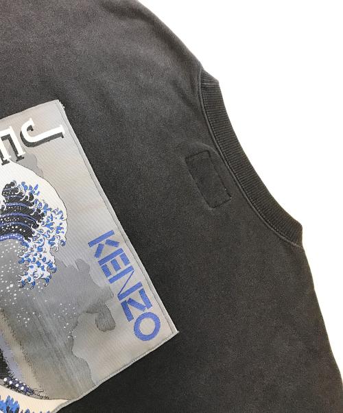 KENZO（ケンゾー）KENZO (ケンゾー) 浮世絵スウェット ブラック サイズ:LARGEの古着・服飾アイテム