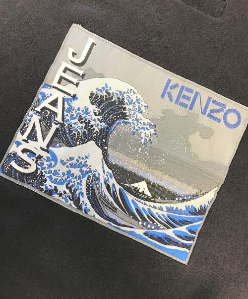 KENZO（ケンゾー）KENZO (ケンゾー) 浮世絵スウェット ブラック サイズ:LARGEの古着・服飾アイテム