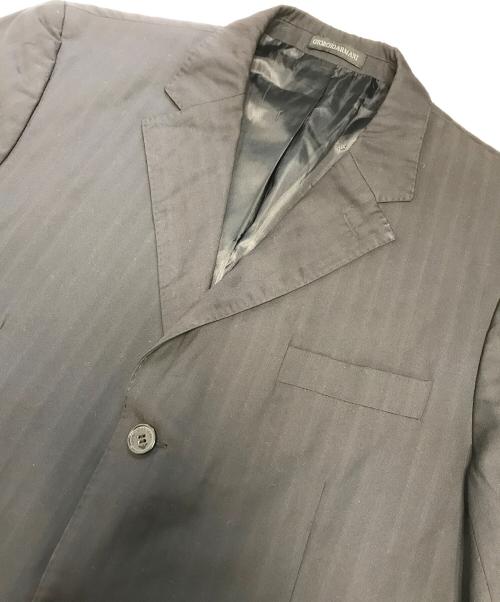 GIORGIO ARMANI（ジョルジオアルマーニ）GIORGIO ARMANI (ジョルジオアルマーニ) 3Bテーラードジャケット ブラック サイズ:52の古着・服飾アイテム