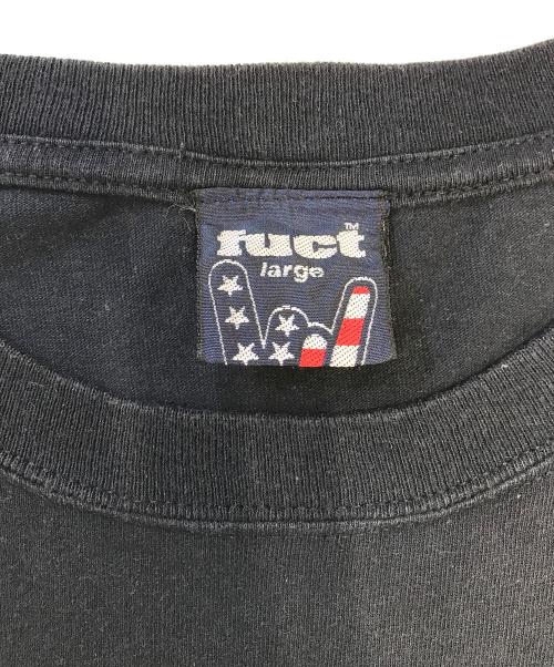 FUCT（ファクト）FUCT (ファクト) サークルロゴプリントTシャツ ブラック サイズ:largeの古着・服飾アイテム