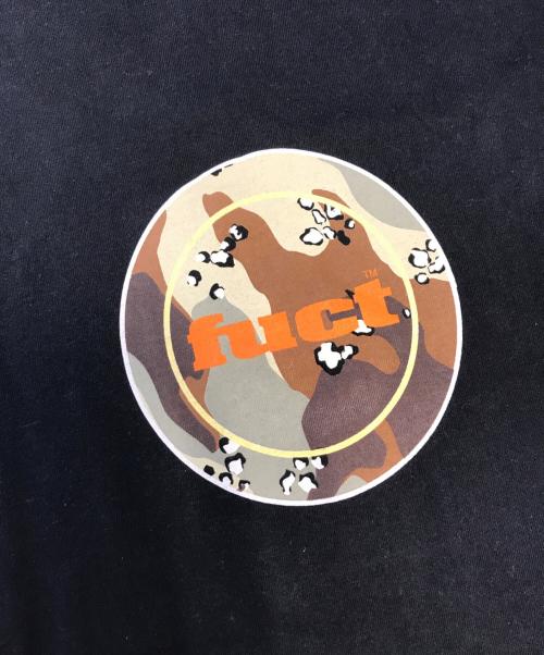 FUCT（ファクト）FUCT (ファクト) サークルロゴプリントTシャツ ブラック サイズ:largeの古着・服飾アイテム