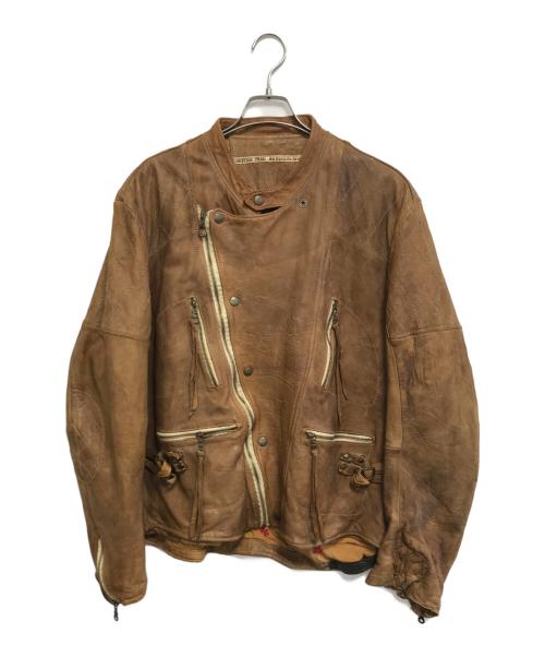 CHRISTIAN PEAU（クリスチャンポー）CHRISTIAN PEAU (クリスチャンポー) レザージャケット ブラウン サイズ:表記なしの古着・服飾アイテム