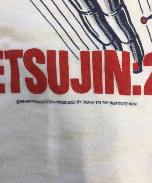 アニメーションTシャツ（アニメーションTシャツ）アニメーションTシャツ (アニメーションTシャツ) 80s 鉄人28号(テツジン28ゴウ) アニメーションTシャツ ホワイト サイズ:Lの古着・服飾アイテム
