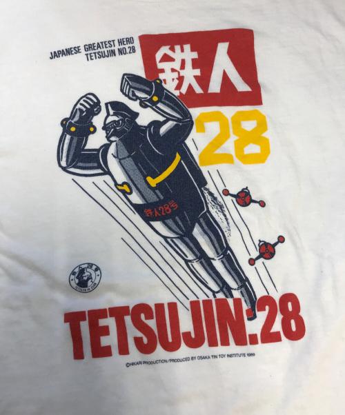 アニメーションTシャツ（アニメーションTシャツ）アニメーションTシャツ (アニメーションTシャツ) 80s 鉄人28号(テツジン28ゴウ) アニメーションTシャツ ホワイト サイズ:Lの古着・服飾アイテム