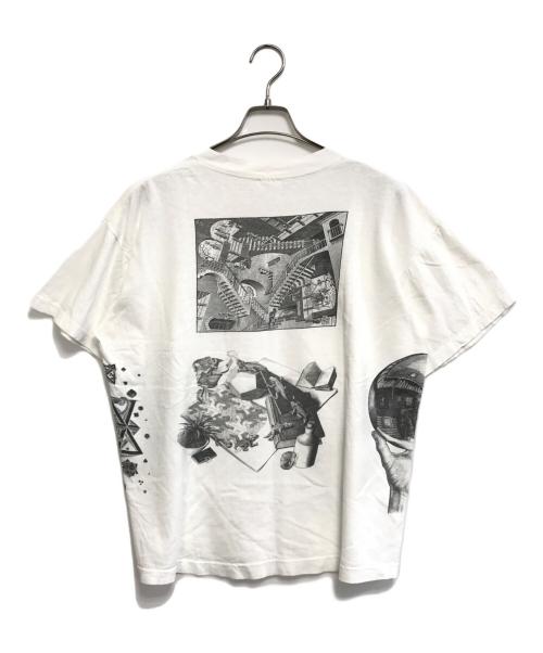 SoF Tee（ソフ ティー）SoF Tee (ソフ ティー) マルチプリントアートTシャツ ホワイト サイズ:XLの古着・服飾アイテム