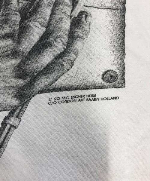 SoF Tee（ソフ ティー）SoF Tee (ソフ ティー) マルチプリントアートTシャツ ホワイト サイズ:XLの古着・服飾アイテム