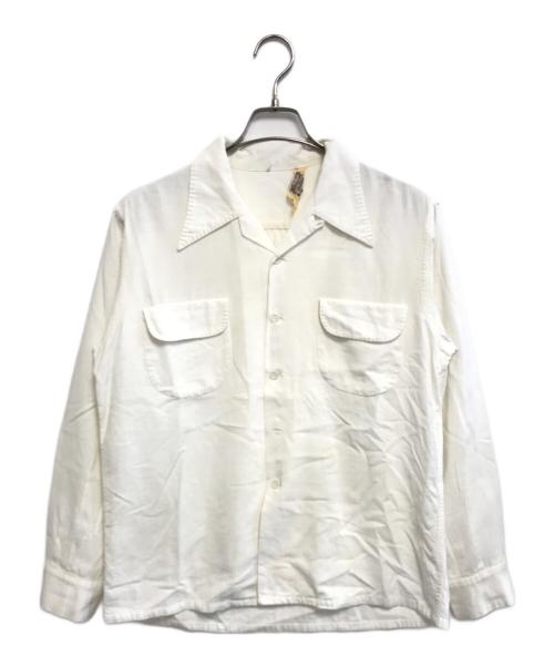 Pilgrim（ピルグリム）Pilgrim (ピルグリム) オープンカラーシャツ ホワイト サイズ:Mの古着・服飾アイテム