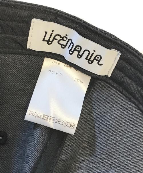 LIFEMANIA（ライフマニア）LIFEMANIA (ライフマニア) キャップ ブラック サイズ:ONE SIZEの古着・服飾アイテム