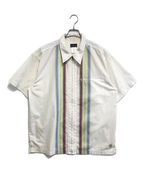 Patagonia（パタゴニア）Patagonia (パタゴニア) リズムジップアップシャツ ホワイト サイズ:Lの古着・服飾アイテム
