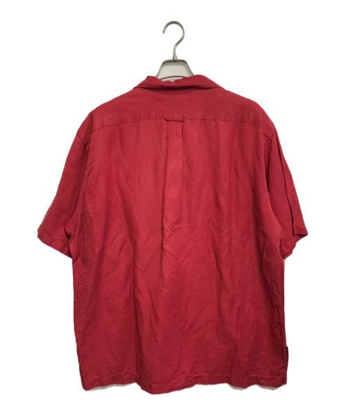 POLO RALPH LAUREN（ポロ・ラルフローレン）POLO RALPH LAUREN (ポロ・ラルフローレン) シルクリネンオープンカラーシャツ レッド サイズ:XLの古着・服飾アイテム