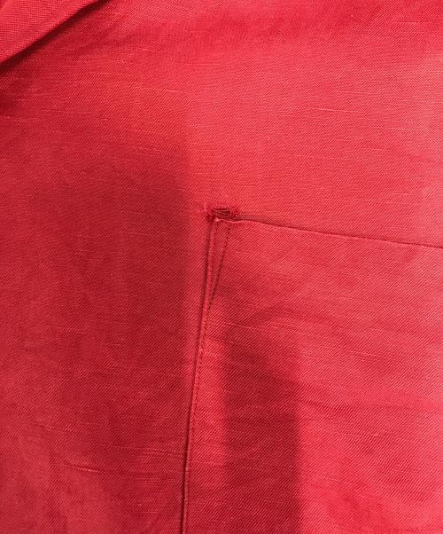 POLO RALPH LAUREN（ポロ・ラルフローレン）POLO RALPH LAUREN (ポロ・ラルフローレン) シルクリネンオープンカラーシャツ レッド サイズ:XLの古着・服飾アイテム