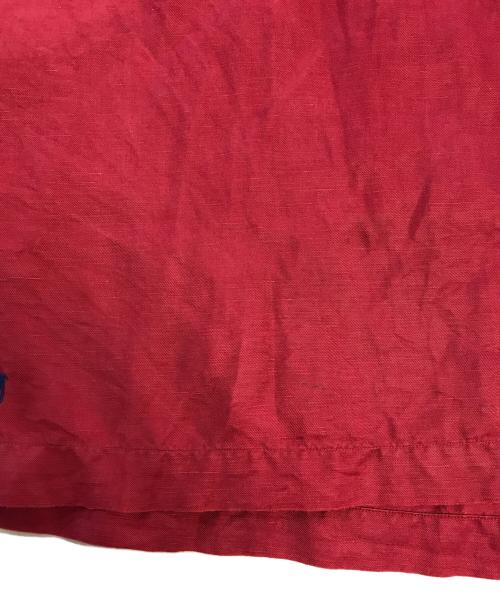 POLO RALPH LAUREN（ポロ・ラルフローレン）POLO RALPH LAUREN (ポロ・ラルフローレン) シルクリネンオープンカラーシャツ レッド サイズ:XLの古着・服飾アイテム