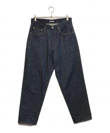 AURALEE（オーラリー）の古着「HARD TWIST DENIM WIDE PANTS」｜インディゴ