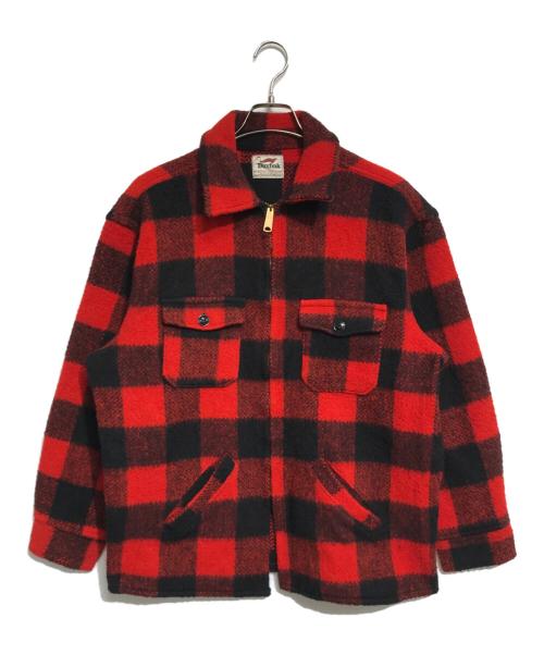 DUXBAK（ダックスバック）DUXBAK (ダックスバック) ジップジャケット レッド サイズ:表記なしの古着・服飾アイテム