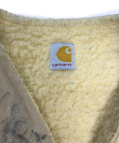 CarHartt（カーハート）CarHartt (カーハート) 裏ボアダックベスト カーキ サイズ:MEDの古着・服飾アイテム