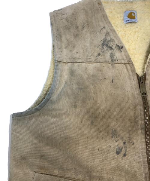 CarHartt（カーハート）CarHartt (カーハート) 裏ボアダックベスト カーキ サイズ:MEDの古着・服飾アイテム