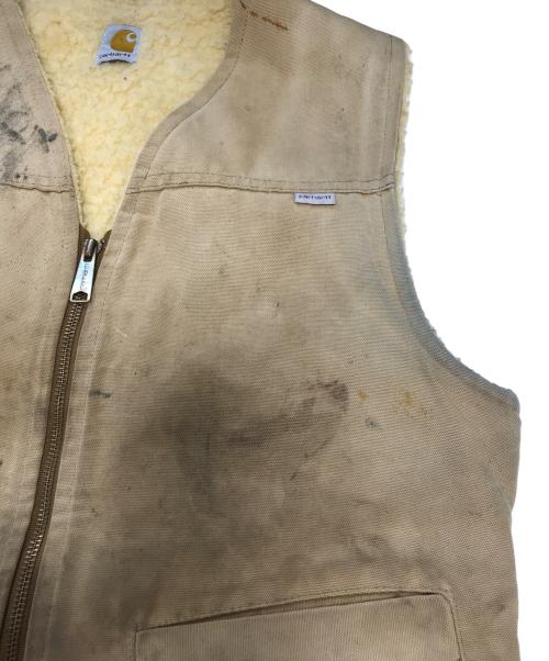 CarHartt（カーハート）CarHartt (カーハート) 裏ボアダックベスト カーキ サイズ:MEDの古着・服飾アイテム
