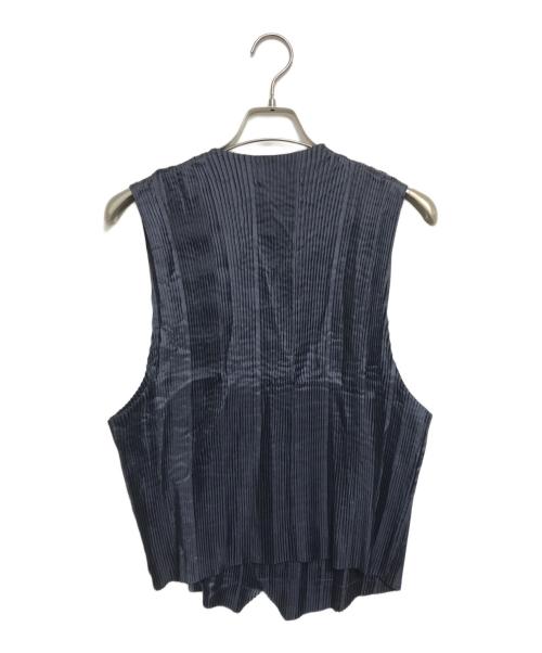 ISSEY MIYAKE MEN（イッセイミヤケメン）ISSEY MIYAKE MEN (イッセイミヤケメン) プリーツベスト ネイビー サイズ:Lの古着・服飾アイテム