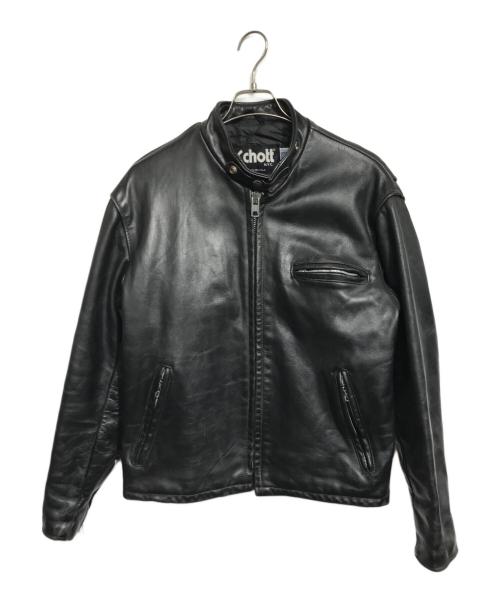Schott（ショット）Schott (ショット) 641レザージャケット ブラック サイズ:42の古着・服飾アイテム
