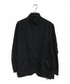 COMME des GARCONS HOMMEコムデギャルソン オム）の古着「00's ウールギャバテーラードジャケット」｜ブラック