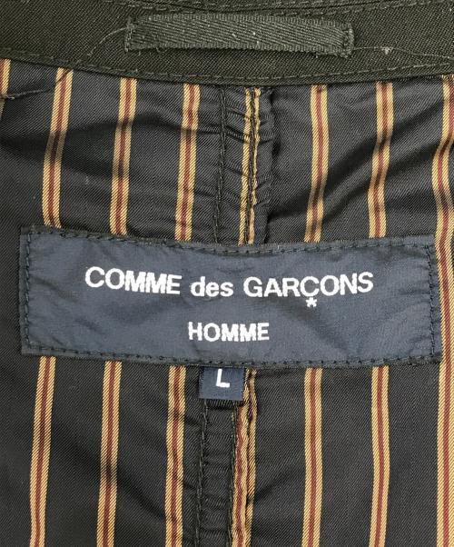 COMME des GARCONS HOMME（コムデギャルソン オム）COMME des GARCONS HOMME (コムデギャルソン オム) 00's ウールギャバテーラードジャケット ブラック サイズ:Lの古着・服飾アイテム