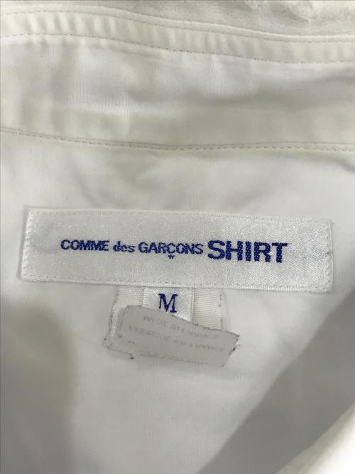 COMME des GARCONS SHIRT（コムデギャルソンシャツ）COMME des GARCONS SHIRT (コムデギャルソンシャツ) パッチワークストライプシャツ ホワイト サイズ:Mの古着・服飾アイテム