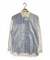 COMME des GARCONS SHIRT（コムデギャルソンシャツ）の古着「パッチワークストライプシャツ」｜ホワイト