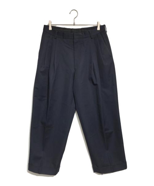 DRIES VAN NOTEN（ドリスヴァンノッテン）DRIES VAN NOTEN (ドリスヴァンノッテン) ワイドスラックス ネイビー サイズ:48の古着・服飾アイテム