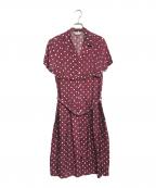 ROBE DE CHAMBRE COMME DES GARCONSローブドシャンブル コムデギャルソン）の古着「ドット柄半袖ワンピース」｜レッド
