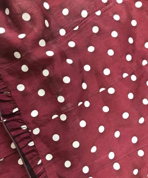 ROBE DE CHAMBRE COMME DES GARCONS（ローブドシャンブル コムデギャルソン）ROBE DE CHAMBRE COMME DES GARCONS (ローブドシャンブル コムデギャルソン) ドット柄半袖ワンピース レッド サイズ:表記なしの古着・服飾アイテム