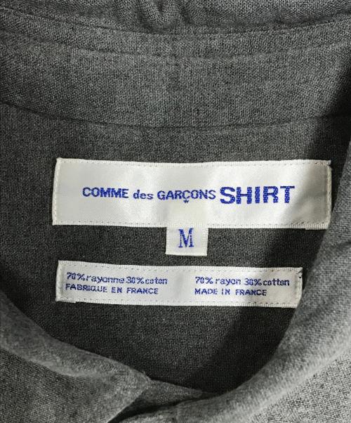 COMME des GARCONS SHIRT（コムデギャルソンシャツ）COMME des GARCONS SHIRT (コムデギャルソンシャツ) コットンレーヨンシャツ グレー サイズ:Mの古着・服飾アイテム