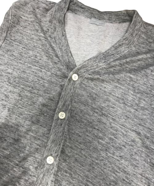 COMME des GARCONS HOMME（コムデギャルソン オム）COMME des GARCONS HOMME (コムデギャルソン オム) コットンリネンカーディガン グレー サイズ:表記なしの古着・服飾アイテム