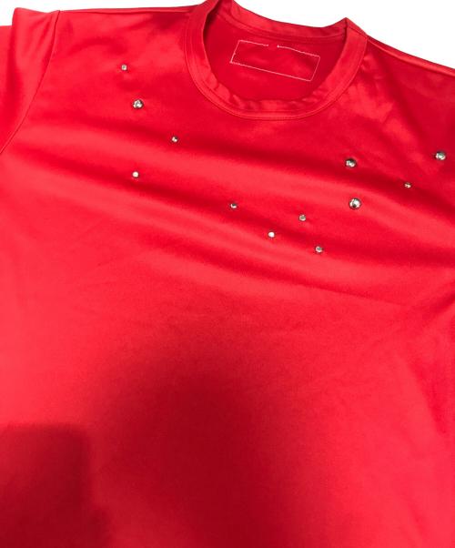 COMME des GARCONS HOMME HOMME（コムデギャルソンオムオム）COMME des GARCONS HOMME HOMME (コムデギャルソンオムオム) 00' 袖ロゴ リバーシブルTシャツ レッド サイズ:表記なしの古着・服飾アイテム