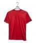 COMME des GARCONS HOMME HOMME（コムデギャルソンオムオム）の古着「00' 袖ロゴ リバーシブルTシャツ」｜レッド