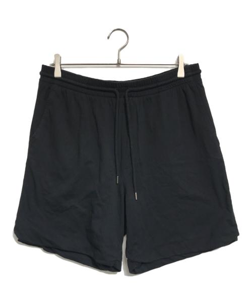 DRIES VAN NOTEN（ドリスヴァンノッテン）DRIES VAN NOTEN (ドリスヴァンノッテン) スウェットハーフパンツ ブラック サイズ:Lの古着・服飾アイテム