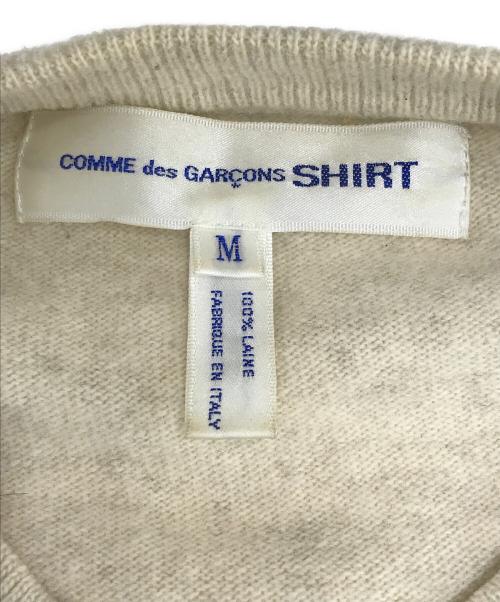 COMME des GARCONS SHIRT（コムデギャルソンシャツ）COMME des GARCONS SHIRT (コムデギャルソンシャツ) パッチワークニット ベージュ サイズ:Mの古着・服飾アイテム