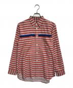 COMME des GARCONS HOMME PLUSコムデギャルソンオムプリュス）の古着「ボーダーシャツ」｜オレンジ
