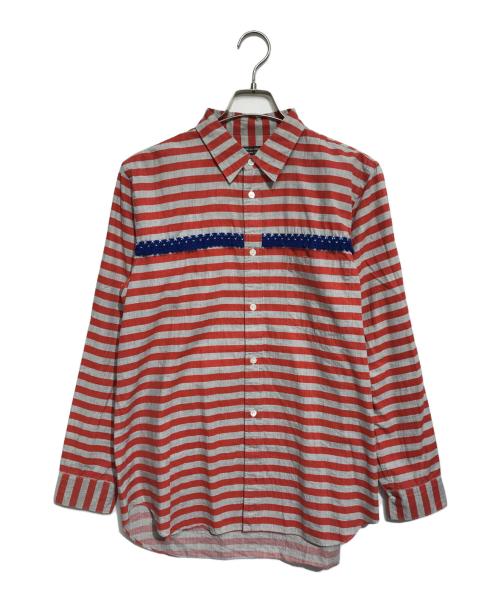 COMME des GARCONS HOMME PLUS（コムデギャルソンオムプリュス）COMME des GARCONS HOMME PLUS (コムデギャルソンオムプリュス) ボーダーシャツ オレンジ サイズ:不明の古着・服飾アイテム