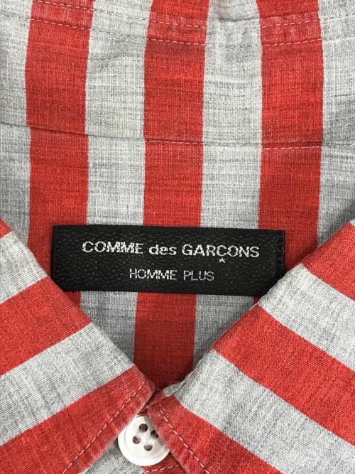 COMME des GARCONS HOMME PLUS（コムデギャルソンオムプリュス）COMME des GARCONS HOMME PLUS (コムデギャルソンオムプリュス) ボーダーシャツ オレンジ サイズ:不明の古着・服飾アイテム