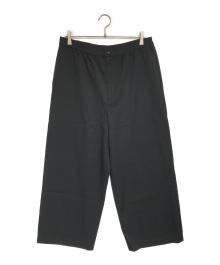 tricot COMME des GARCONS（トリココムデギャルソン）の古着「ウールギャバワイドパンツ」｜ブラック