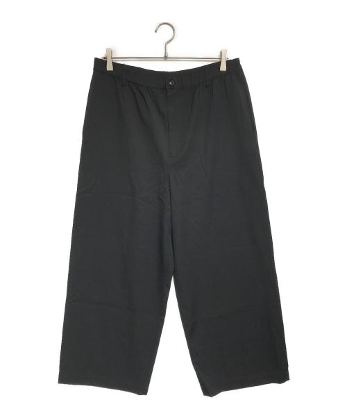 tricot COMME des GARCONS（トリココムデギャルソン）tricot COMME des GARCONS (トリココムデギャルソン) ウールギャバワイドパンツ ブラック サイズ:表記なしの古着・服飾アイテム