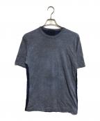 COMME des GARCONS HOMMEコムデギャルソン オム）の古着「バイカラーTシャツ」｜グレー×ネイビー