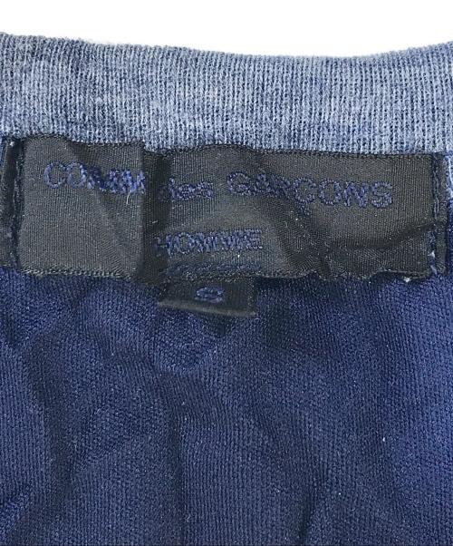 COMME des GARCONS HOMME（コムデギャルソン オム）COMME des GARCONS HOMME (コムデギャルソン オム) バイカラーTシャツ グレー×ネイビー サイズ:Sの古着・服飾アイテム