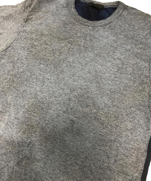 COMME des GARCONS HOMME（コムデギャルソン オム）COMME des GARCONS HOMME (コムデギャルソン オム) バイカラーTシャツ グレー×ネイビー サイズ:Sの古着・服飾アイテム