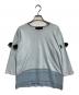 tricot COMME des GARCONS（トリココムデギャルソン）の古着「切替装飾カットソー」｜スカイブルー