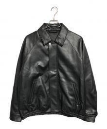 STUDIOUS（ステュディオス）の古着「MODERN LEATHER BLOUSON」｜ブラック