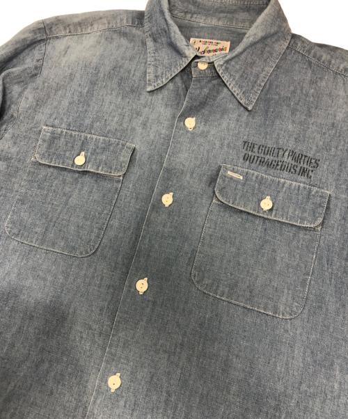 WACKO MARIA（ワコマリア）WACKO MARIA (ワコマリア) シャンブレーシャツ インディゴ サイズ:Mの古着・服飾アイテム